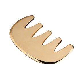 Copper Gua Sha Comb Supplier - Pure Brass Acupuncture Scraping Massager