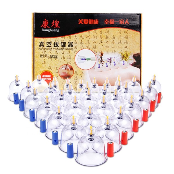 Cupping Apparatus Factory - 32 Cup Vacuum Therapy Facial Massage Jars