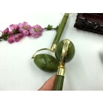 Jade Roller Set Factory - Xiuyu Green Jade Roller Gua Sha Beauty Set