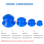 Vacuum Cupping Set Supplier - 4Pcs Silicone Anti Cellulite Facial Body Massage