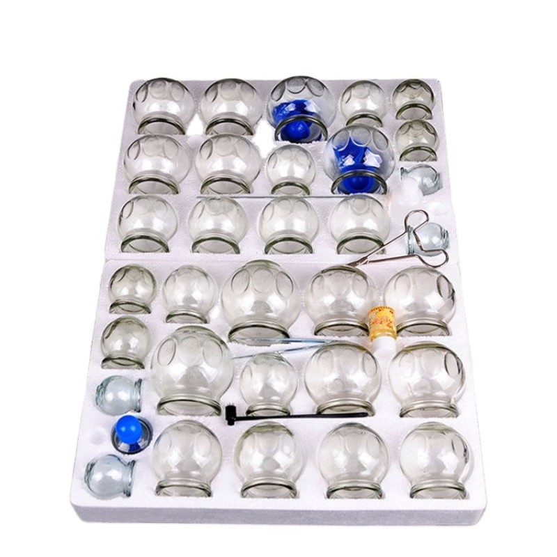 Fire Cupping Set Manufacturer - 34Pcs Massage Suction Cups Therapy