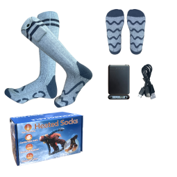 Heated Socks Manufacturer - Rechargeable Knitted Custom Logo