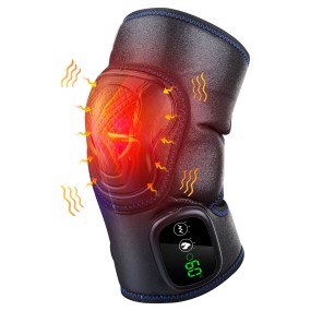 Electric Knee Massager Factory - Rechargeable Leather Vibration