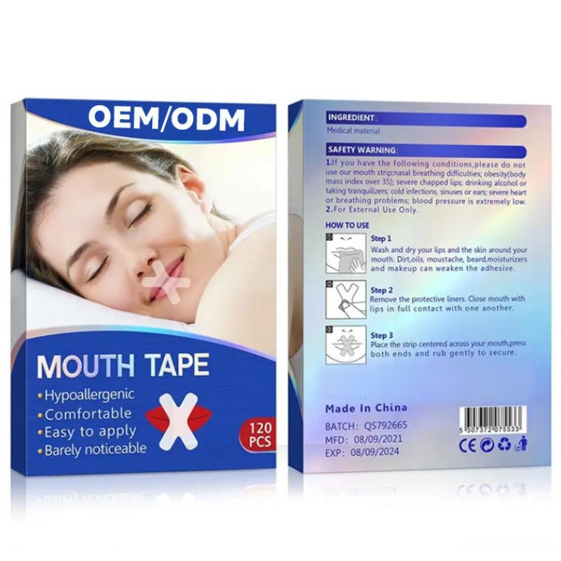 Transparent Mouth Strips Factory - OEM Factory Breathable Snoring Relief Nasal Body
