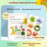 Plant Essential Oil Stickers Supplier - Sunflower Summer Outdoor Wormwood Baby Children Cartoon