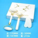 Jade Roller Set Supplier - 3pcs/set Anti Aging Facial