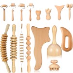 Wood Massage Tools Supplier - 10set Mix Lymphatic Drainage