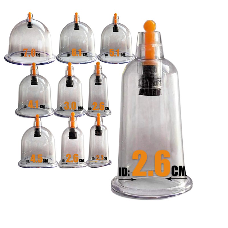 Vacuum Cupping Cups Supplier - Hijama Therapy Massager with Pump