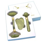 Jade Roller Set Supplier - 3pcs/set Anti Aging Facial