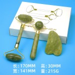 Jade Roller Set Supplier - 3pcs/set Anti Aging Facial