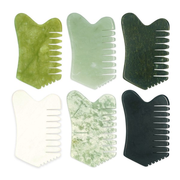 Jade Scalp Comb Supplier - Head Massage Gua Sha Comb