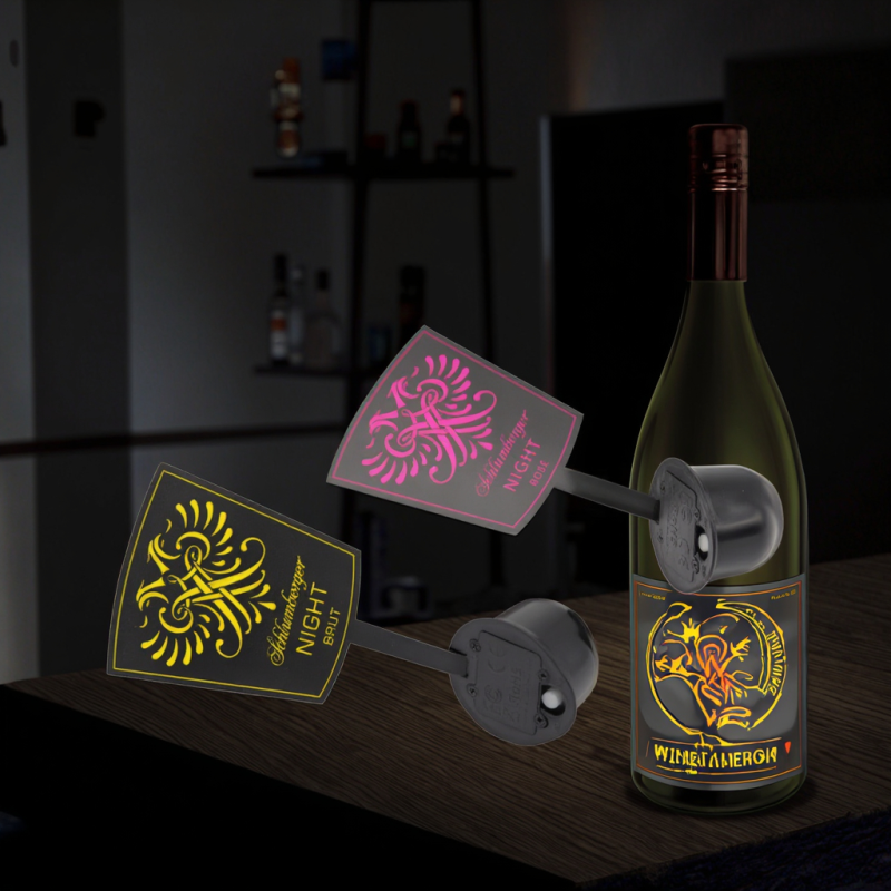 EL Panel Wine Labels Supplier - Customized for Wine Brand Promotion Bar