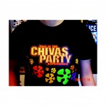 EL T-shirt Supplier - with AAAX4 Battery Voice Controlled Inverter CHIVAS Party