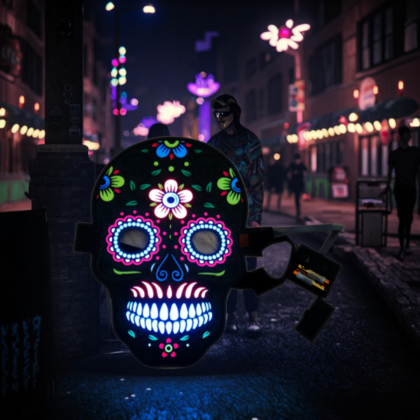 EL Sheet Mask Supplier - Voice-controlled Flashing Auto Senses Music Rhythm