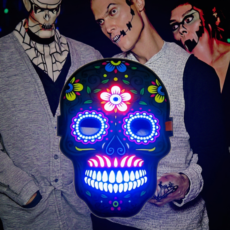 EL Sheet Mask Factory - Voice Control Dynamics Halloween Masquerade Role-play