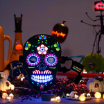 EL Sheet Mask Factory - Sound Activated Mode Halloween Masquerade Role-playing