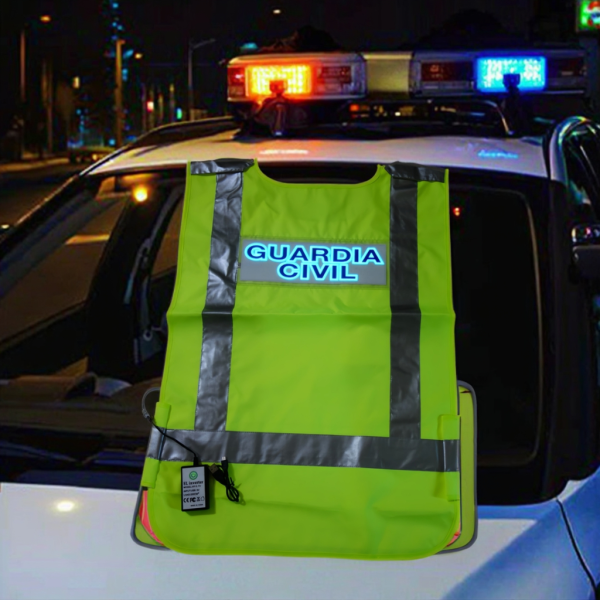 EL Luminous Safety Vest Supplier - Uniform Light No Glare 200m Security Police