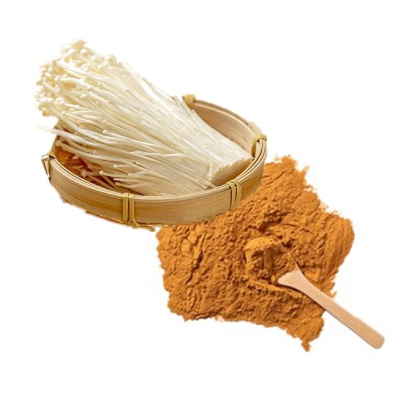 Flammulina Velutipes Mushroom China Fruiting Body Polysaccharides 10% Enoki Mushroom Powder Extract