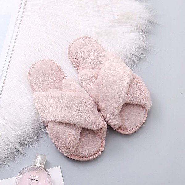 Slippers Manufacturer - Winter Home Shoes Ladies Soft Plush Furry