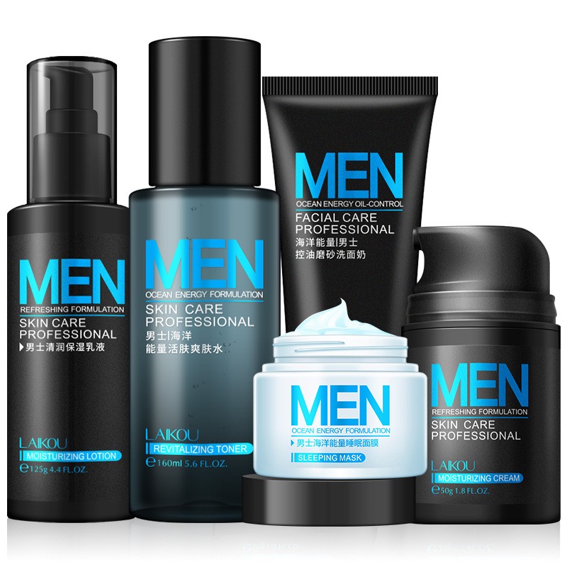 Men Facial Kit Supplier - Volcanic Minerals Whitening Acne Care