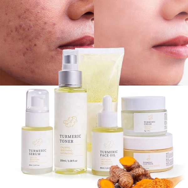 Skin Care Set Manufacturer - OEM Vegan Turmeric Ginger Beauty Kit