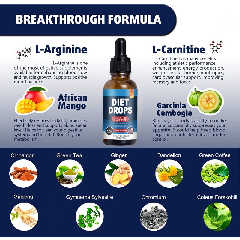 Diet Drops Factory - Organic Vegan Enzyme Oral Supplement