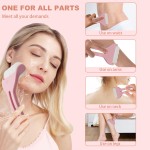 Ice Roller Factory - Pink Matte Handle Eye Face Roller
