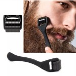 Beard Roller Kit Supplier - Black Derma Roller & Oil Grooming Set
