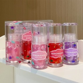 Lip Set Manufacturer - Makeup Lip Cosmetic Set 3-Color Lip Oil Fruit Moisturizing