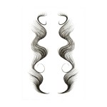 Hairline Tattoo Supplier - Beautiful Girl Hairline Temporary Tattoo Sticker 3D Sexy