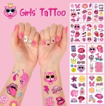 Pink Tattoo Supplier - New Pink Themed Preppy Temporary Tattoo Stickers Girls Party