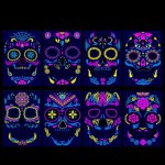 UV Tattoo Supplier - Hot Selling Festival Glow in Dark Neon Temporary Face Tattoo