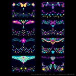 UV Tattoo Manufacturer - Custom Luminous Fluorescent UV Glow Dark Temporary Tattoo