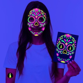 UV Tattoo Supplier - Hot Selling Festival Glow in Dark Neon Temporary Face Tattoo