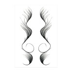 Hairline Tattoo Supplier - Beautiful Girl Hairline Temporary Tattoo Sticker 3D Sexy
