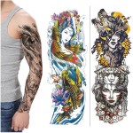 Arm Tattoo Factory - Men Large Arm Sleeve Black Sexy Waterproof Temporary Tattoo