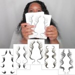 Hairline Tattoo Supplier - Beautiful Girl Hairline Temporary Tattoo Sticker 3D Sexy