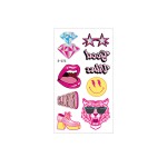 Pink Tattoo Supplier - New Pink Themed Preppy Temporary Tattoo Stickers Girls Party