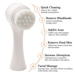 Facial Brush Manufacturer - 2021 Mini Silicone Vibration Face Cleanser Brush Double Head