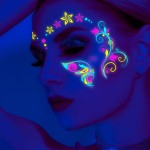 Face Tattoo Manufacturer - European and American Music Festivals Glow in Dark Temporary
