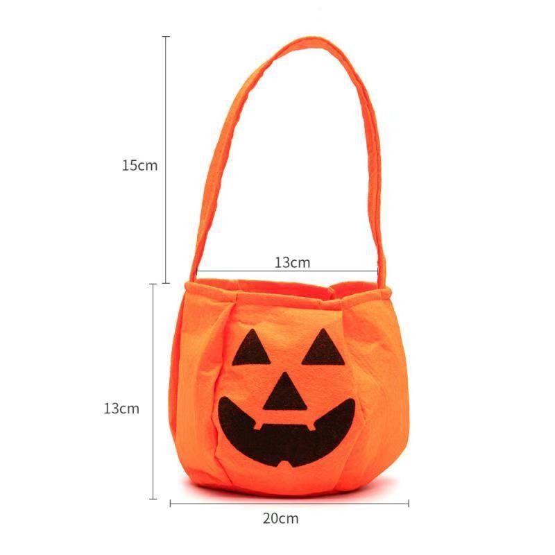 Halloween Bucket Manufacturer - Hot Selling Halloween Hand-held Pumpkin Candy Bags