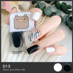 Nail Polish Factory - No-bake 2In1 Matte Glitter Sequins Transparent Nail Polish