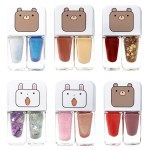 Nail Polish Factory - No-bake 2In1 Matte Glitter Sequins Transparent Nail Polish