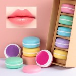 Lip Balm Kit Manufacturer - OEM Cute Macarons Fruit Flavor Lip Balm Custom Logo
