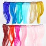 Hair Extension Manufacturer - Long Straight Rainbow Highlighted Clip-In Hair Extensions