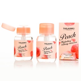 Makeup Remover Factory - Peach Organic Makeup Remover Deep Cleansing Oil Free Face