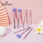 Makeup Brush Set Supplier - New Coming Diamond Glitter Makeup Brush Set Pink Drill