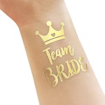 Bride Tattoo Manufacturer - Custom Hand Gold Bride Tattoo Gold Metallic Tribe Temporary