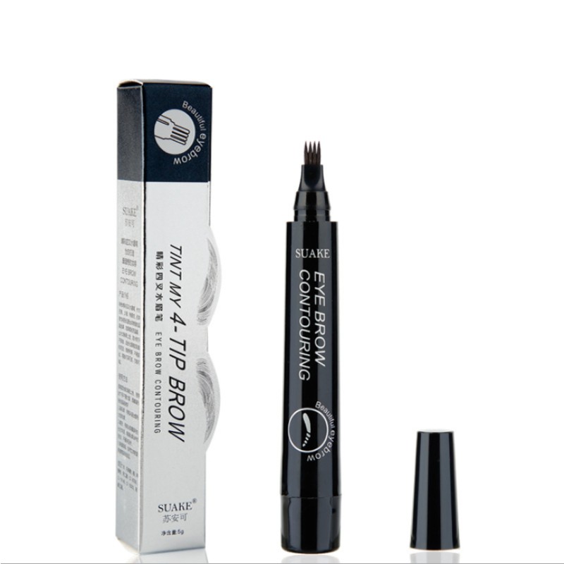 Eyebrow Pencil Supplier - SUAKE 4-TIP Liquid Eyebrow Pencil Waterproof Fork Tip