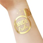 Bride Tattoo Manufacturer - Custom Hand Gold Bride Tattoo Gold Metallic Tribe Temporary